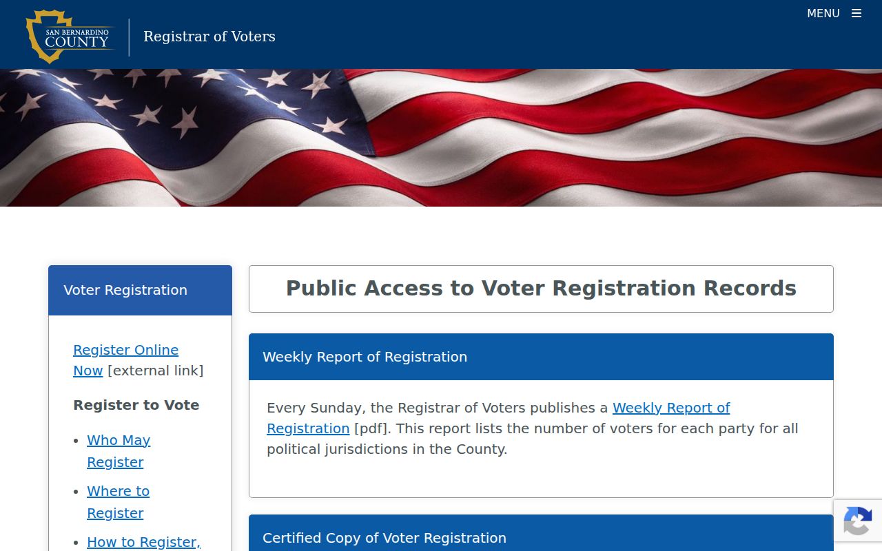 Hesperia neighbors county voter information access